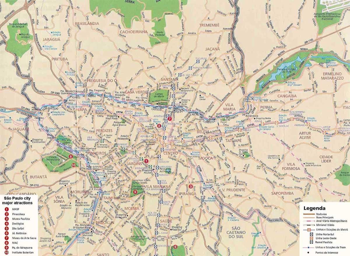 Сан-Паулу сад на карте