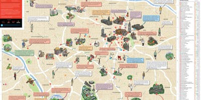 Карта Сан-Паулу достопримечательности 