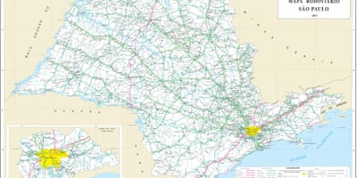 Сан-Паулу карте региона